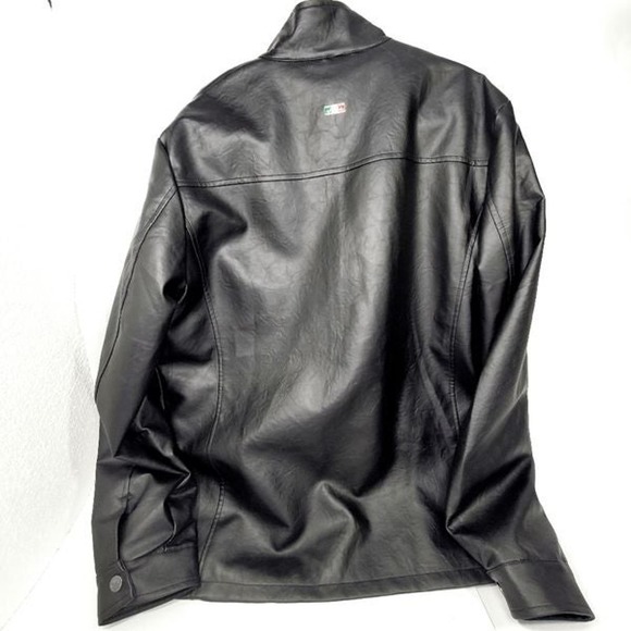 SF Superlative Fashion Italian men's leather jacket - Size large Primo leather - Picture 2 of 11